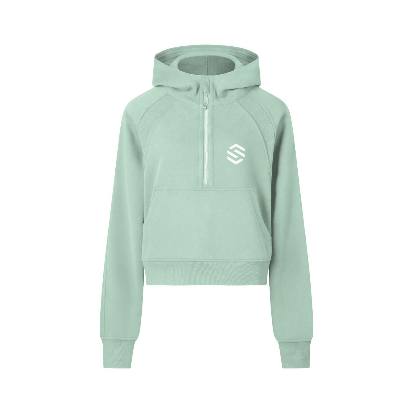 Sawa Cropped Half-Zip Hoodie — Women's Streetwear