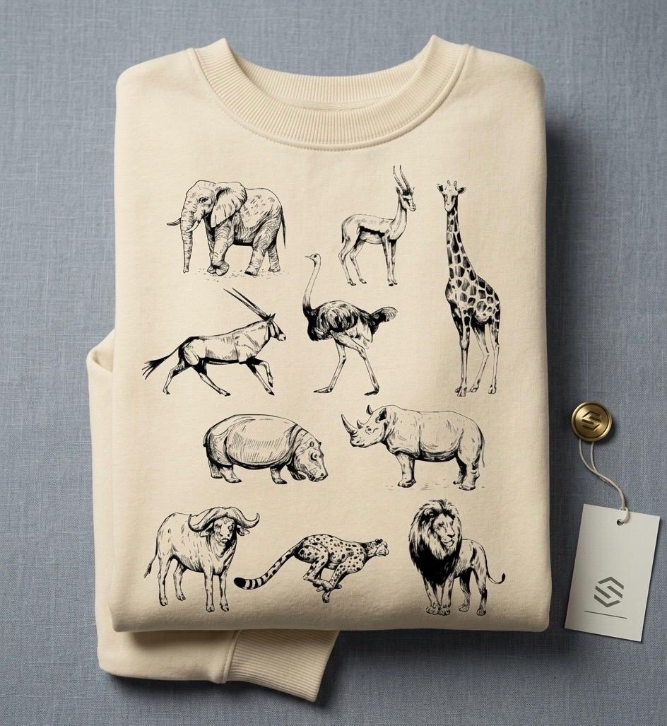 Africa Wild Animals Sweatshirt