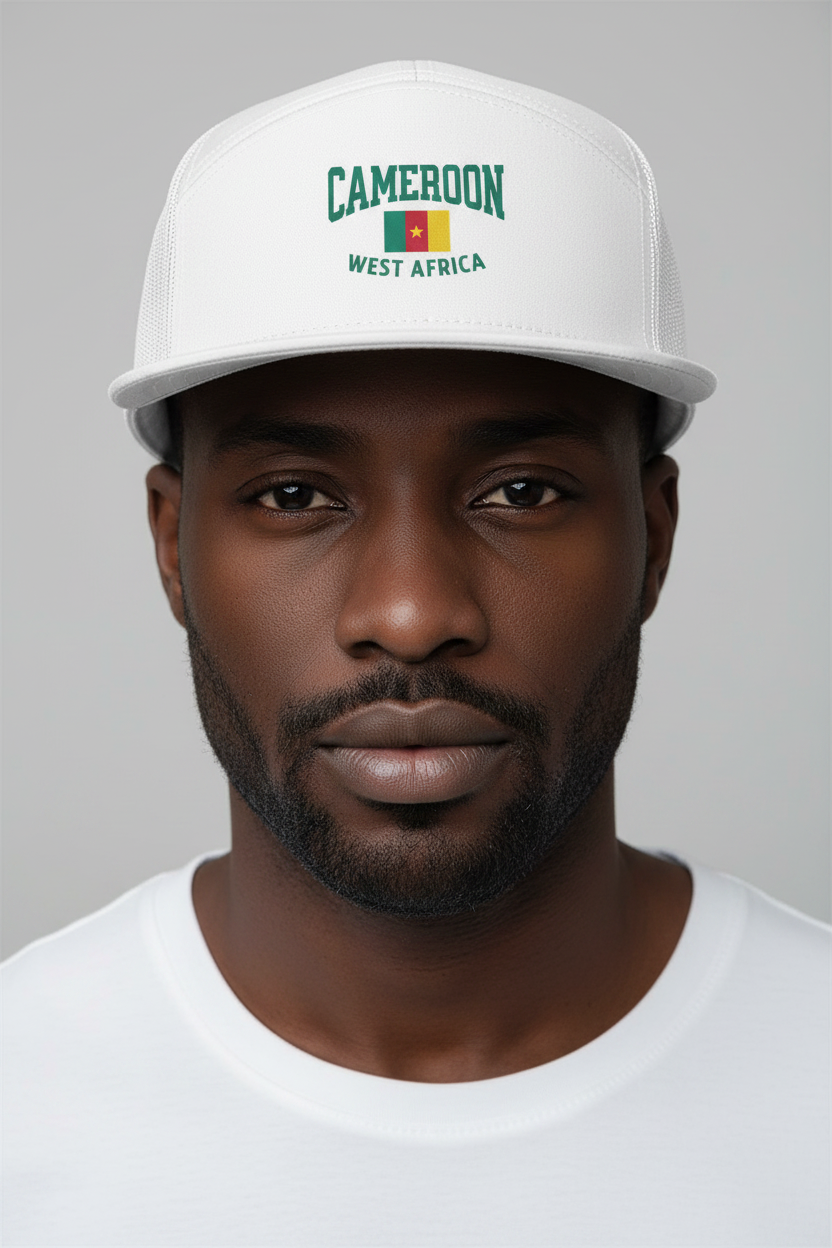 Cameroon Flag Embroidered Trucker Hat