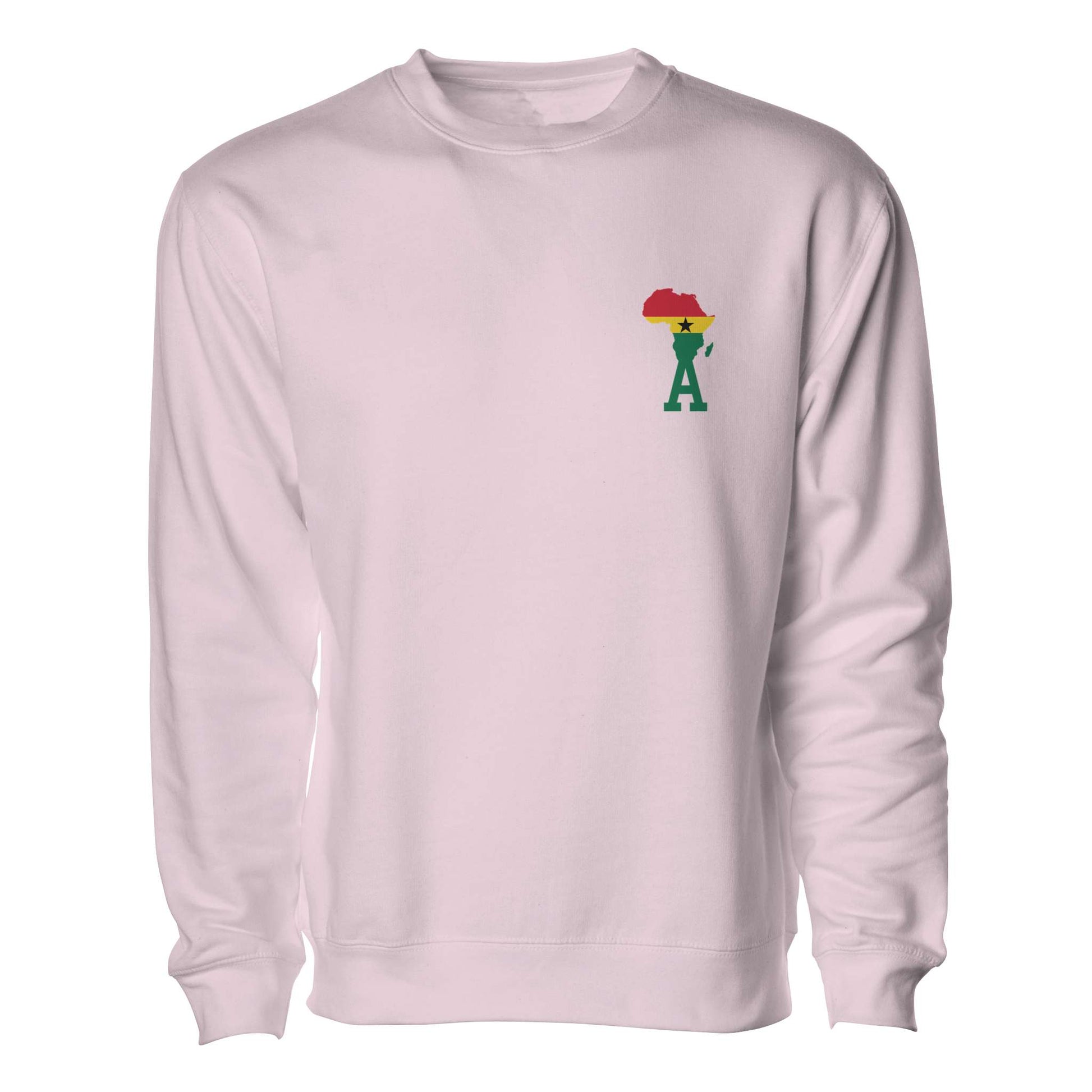 Ghana flag embroidery Independent Mid Weight Sweatshirt 