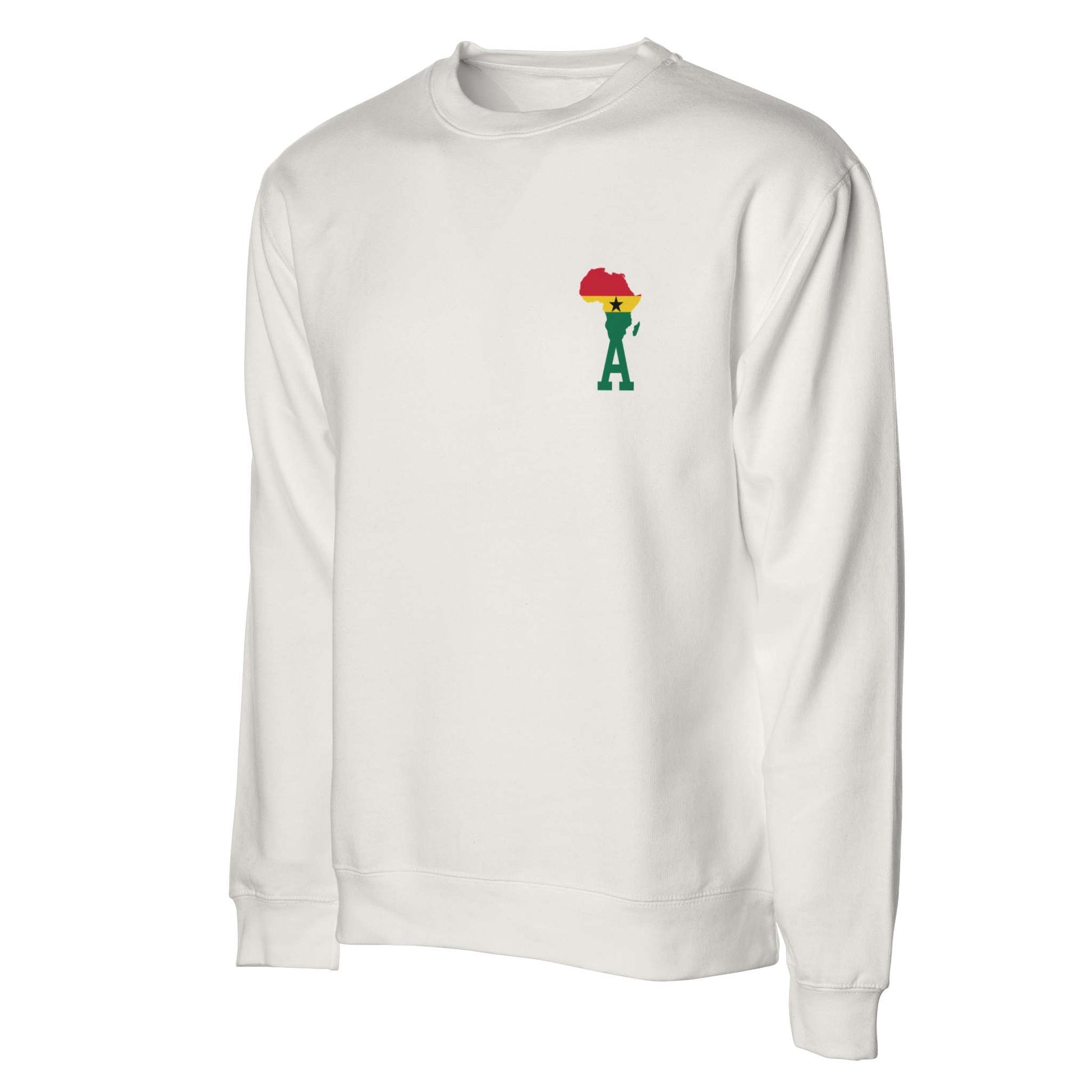 Ghana flag embroidery Independent Mid Weight Sweatshirt 