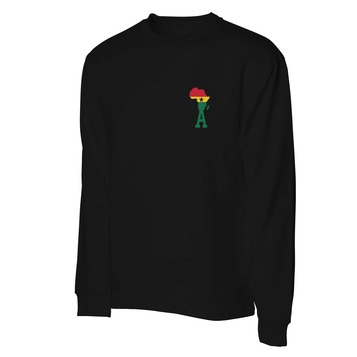 Ghana flag embroidery Independent Mid Weight Sweatshirt 