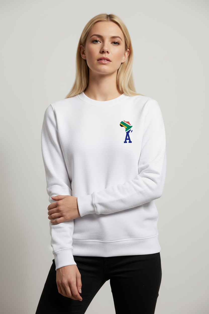 South Africa Flag Embroidery Sweatshirt, A for Africa