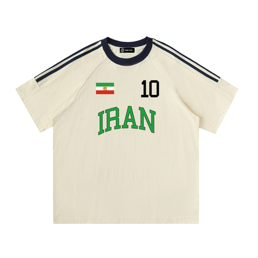 Iran Football Lion Flag Fan T-Shirt, Personalized front and back, Soccer Jersey, World Cup 2026 Apparel