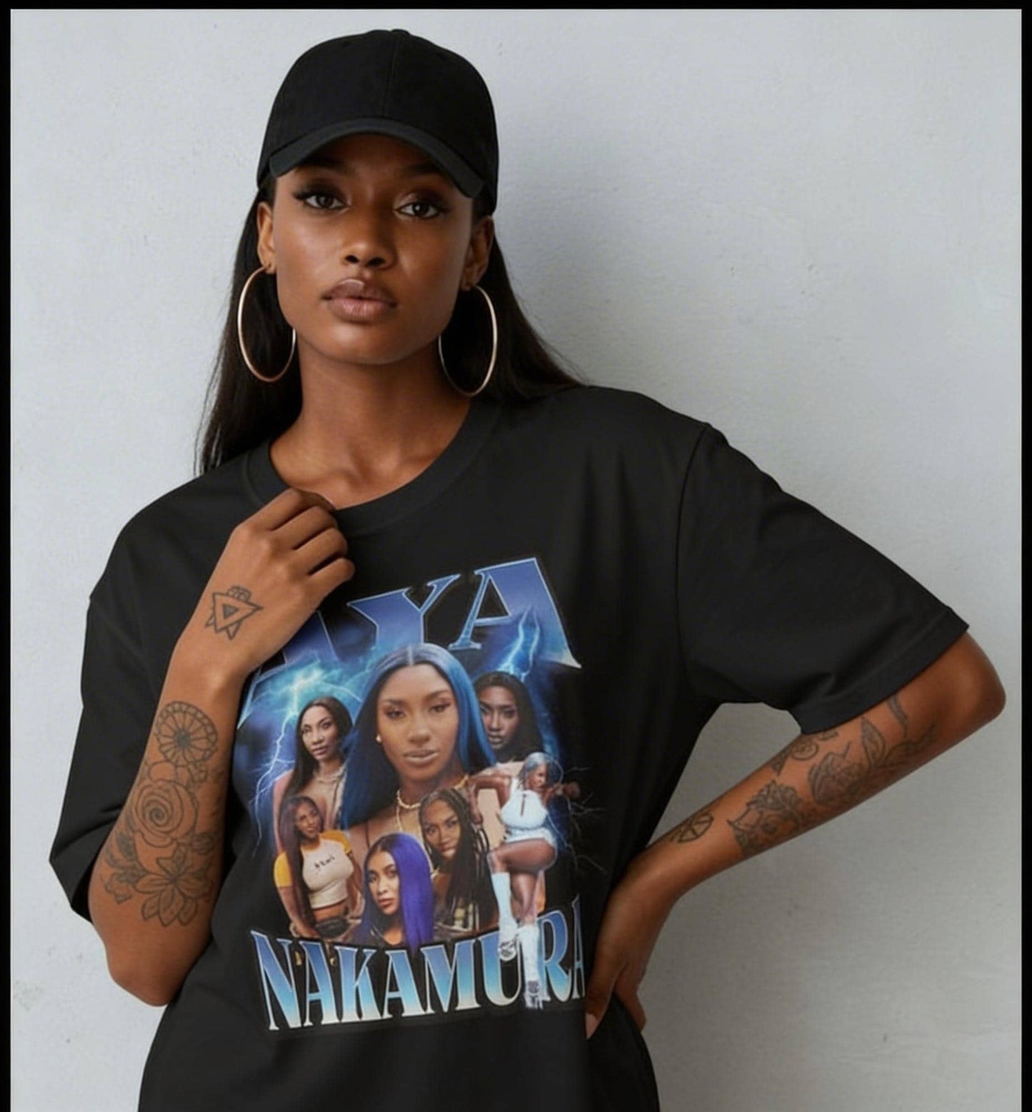 Aya Nakamura Oversized T-Shirt – French Artist Streetwear Fan Tee