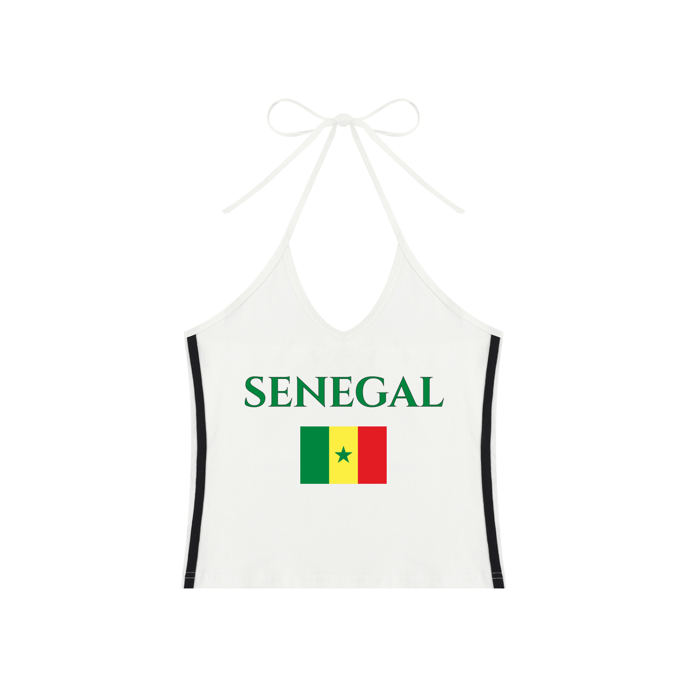 Senegal Flag Crop Tank Top