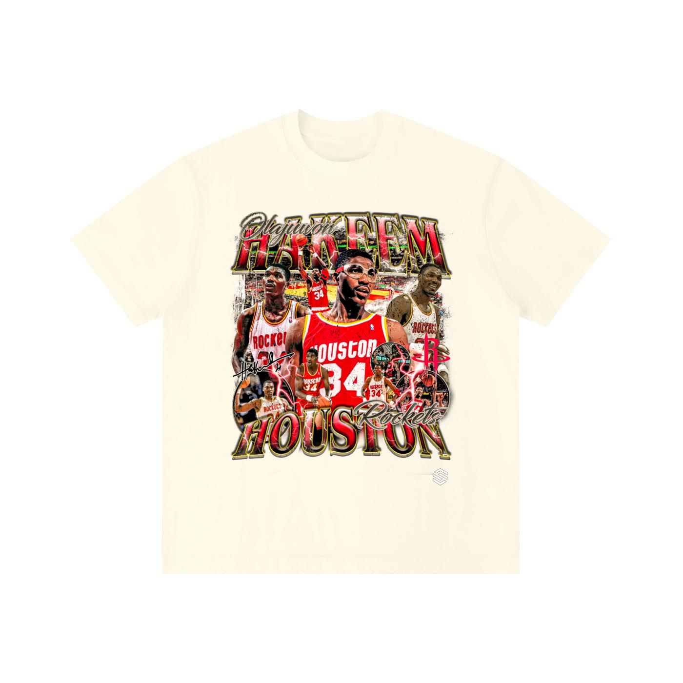 Hakeem Olajuwon Vintage Wash Distressed T-Shirt — Unisex