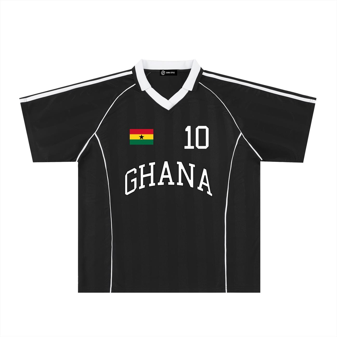 Ghana Black Stars Football Jersey – Personalized Name & Number