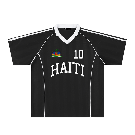Haiti National Coat of Arms Soccer Jersey – Unisex Oversized Fit – World Cup 2026