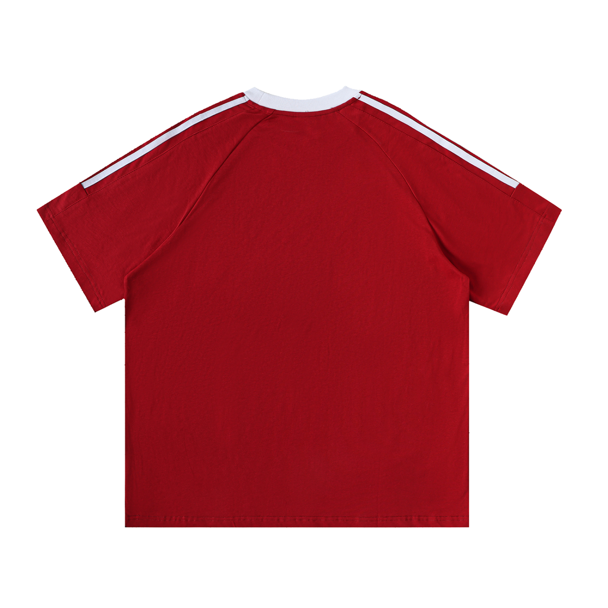 France Contrast Tape Crewneck Cotton T-Shirt