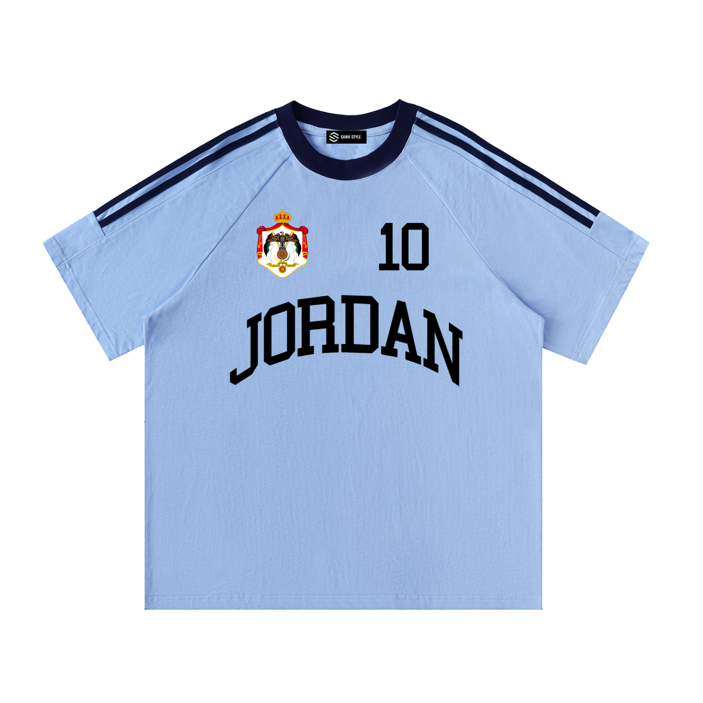 Jordan Coat of arms Crewneck T-Shirt – Unisex 100% Cotton