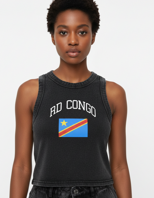 Congo RD Snow-Washed Crop Tank