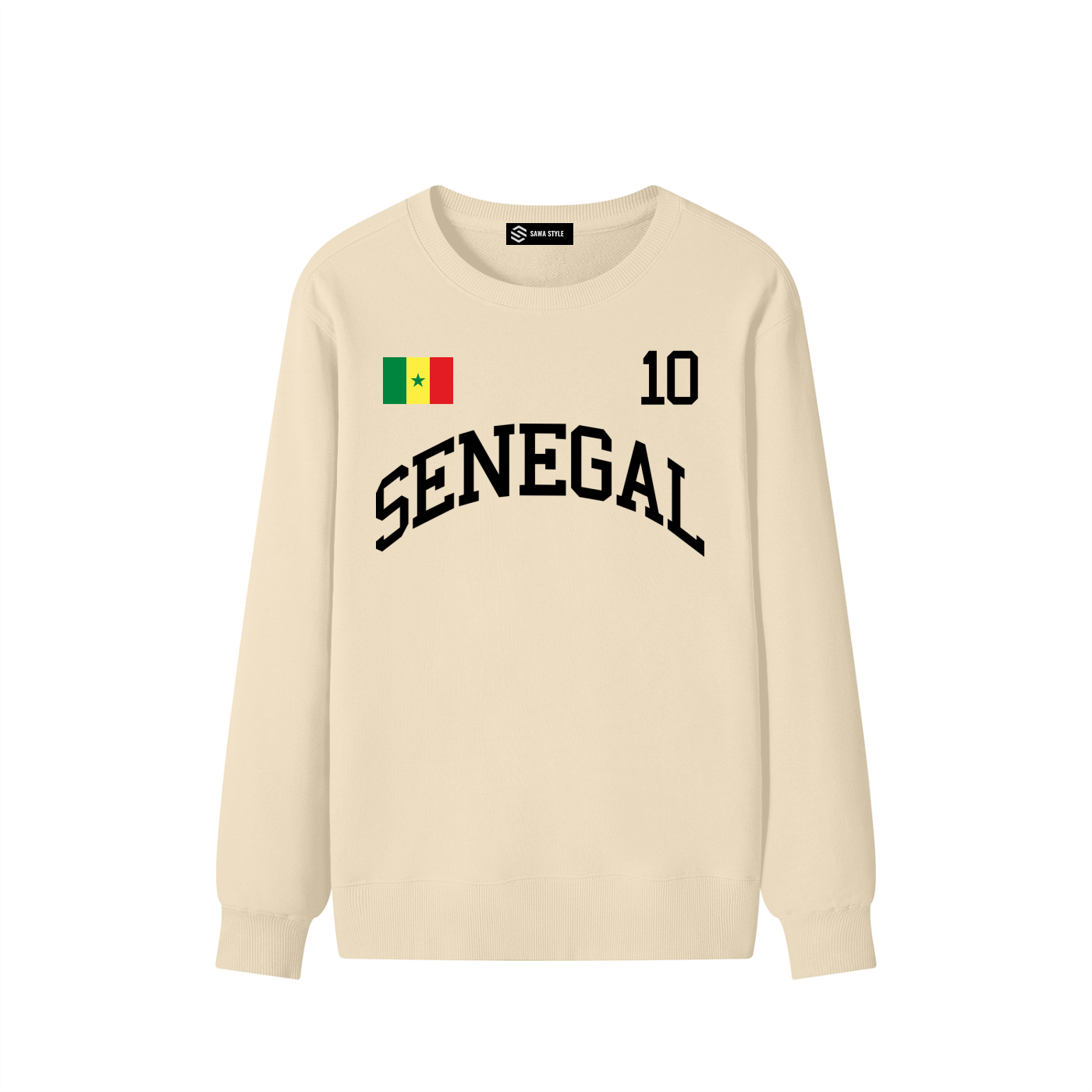 Senegal Classic Drop-Shoulder Sweatshirt – Unisex 100% Cotton