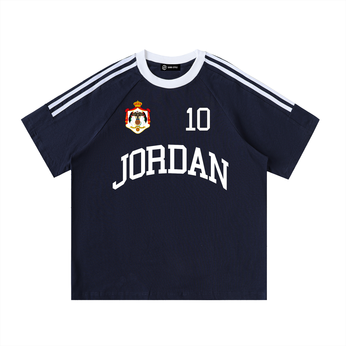 Jordan Coat of arms Crewneck T-Shirt – Unisex 100% Cotton