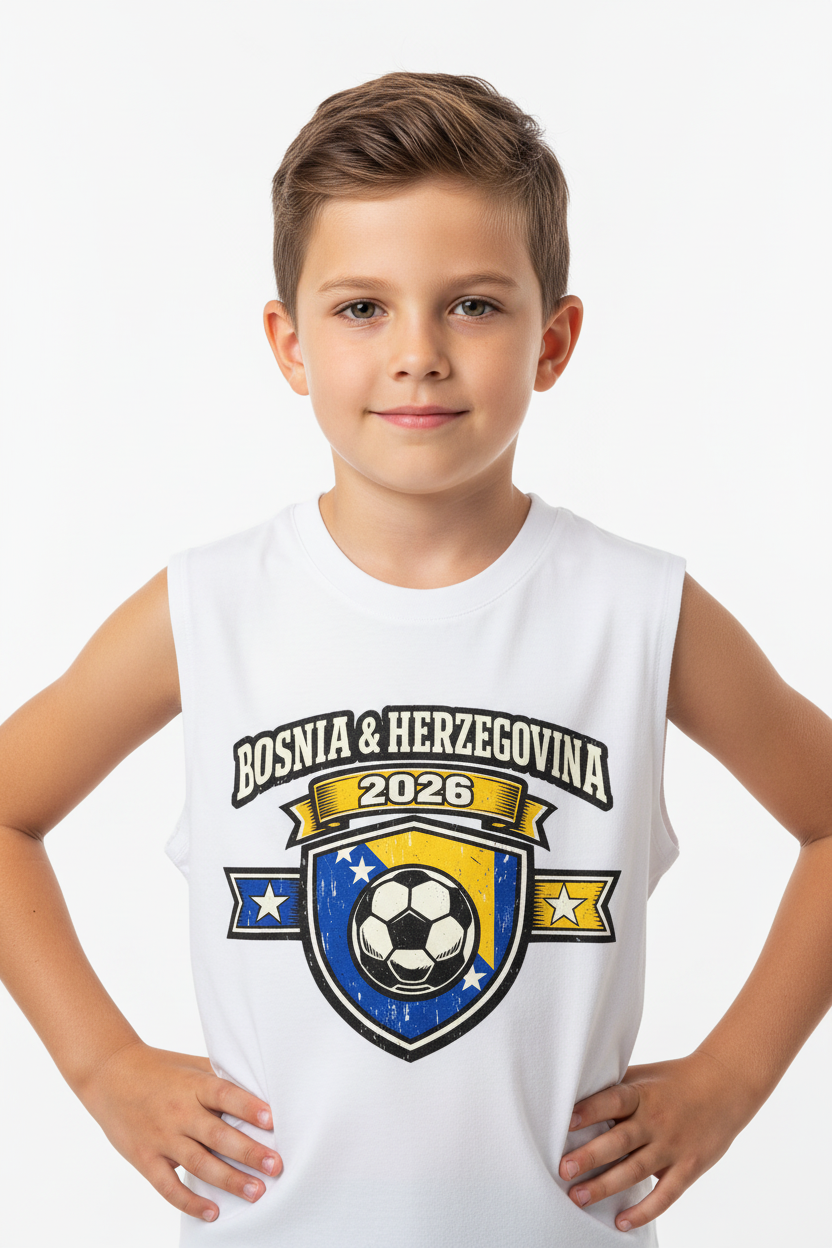 Bosnia World Cup 2026 Kids' Tank Top