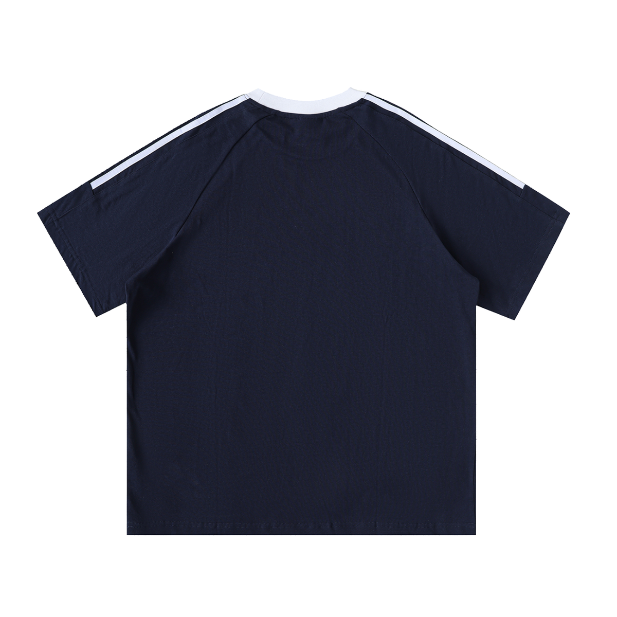 Curacao Contrast Tape Crewneck Cotton T-Shirt
