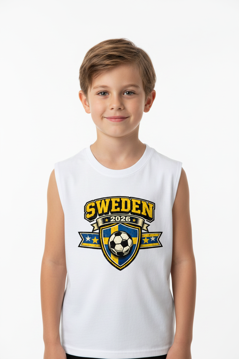 Sweden World Cup 2026 Kids' Tank Top
