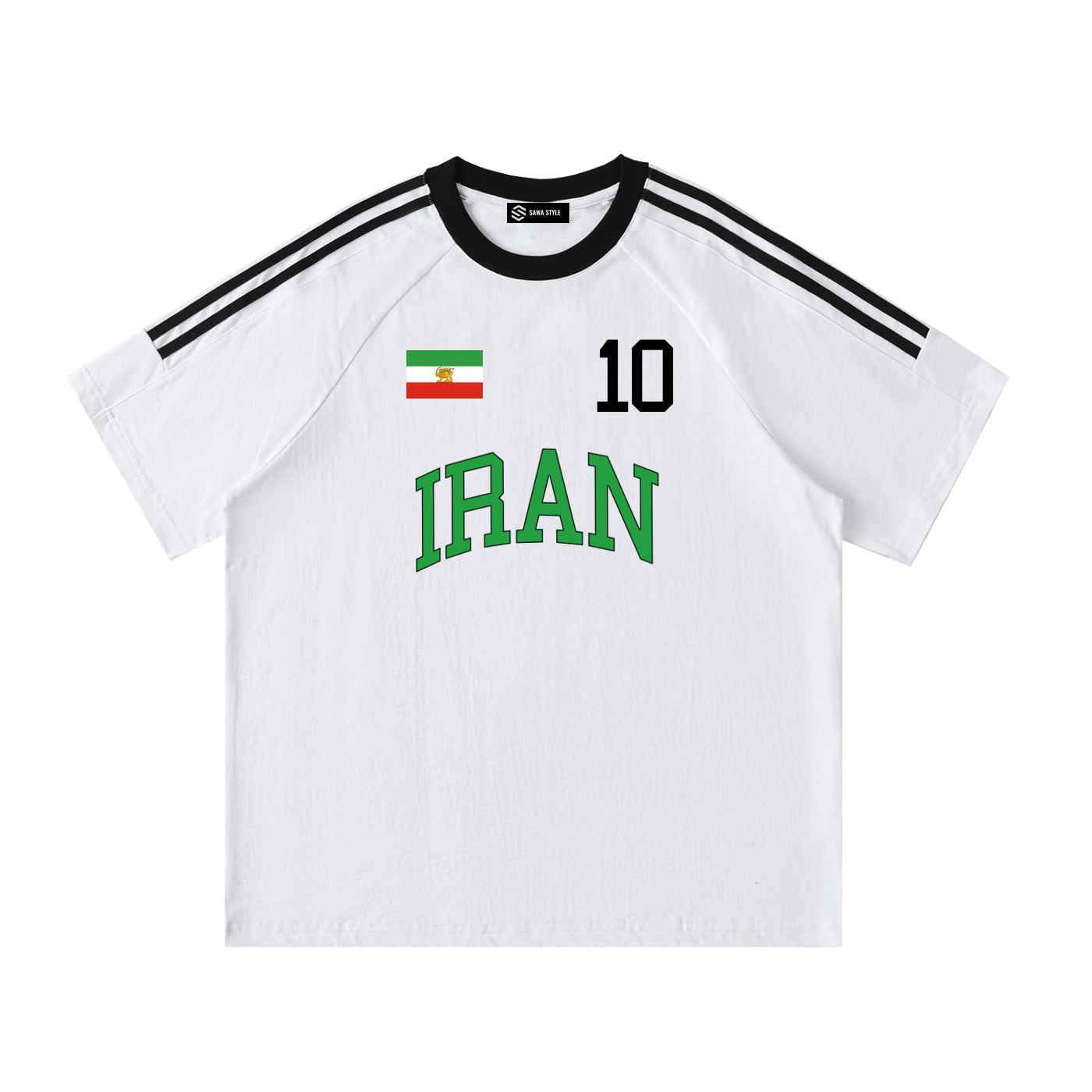 Iran Football Lion Flag Fan T-Shirt, Personalized front and back, Soccer Jersey, World Cup 2026 Apparel