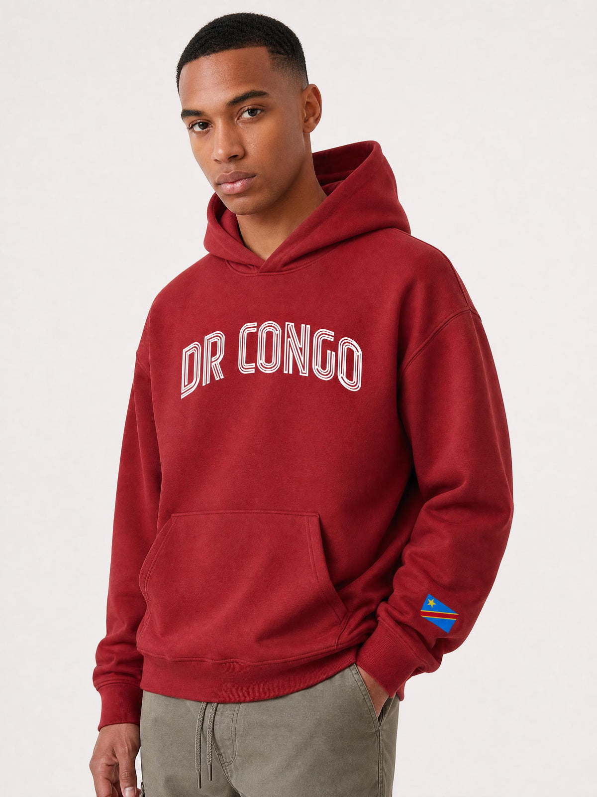 DR Congo Oversized Fleece Hoodie