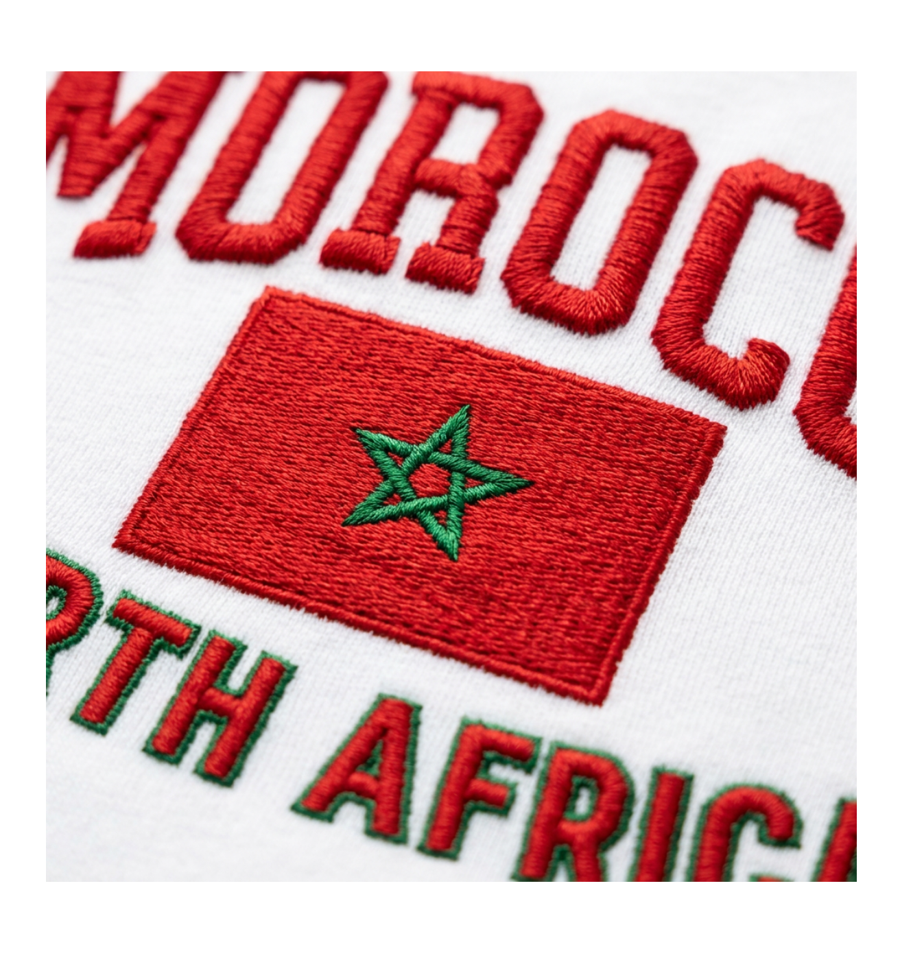 Morocco Flag Embroidered Trucker Hat