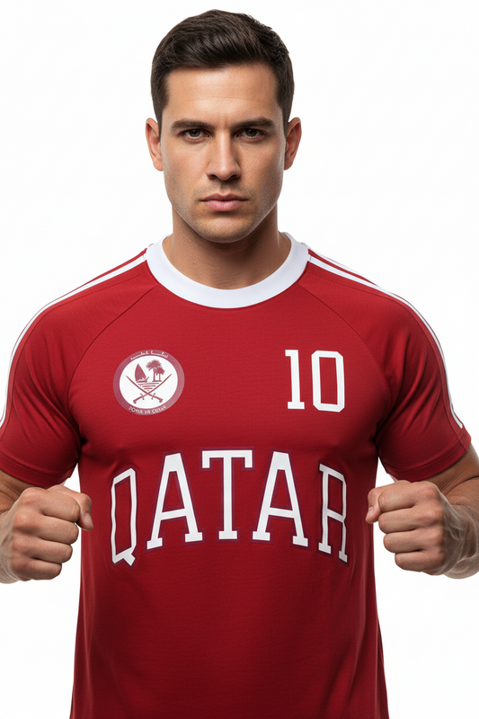 Qatar Crewneck Cotton T-Shirt | Unisex World cup 2026