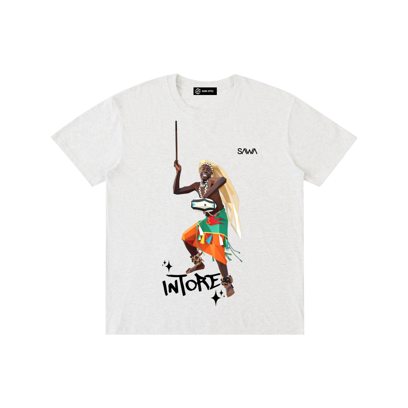 Rwanda Intore T-Shirt – 100% Cotton Unisex Tee | Sawa Style