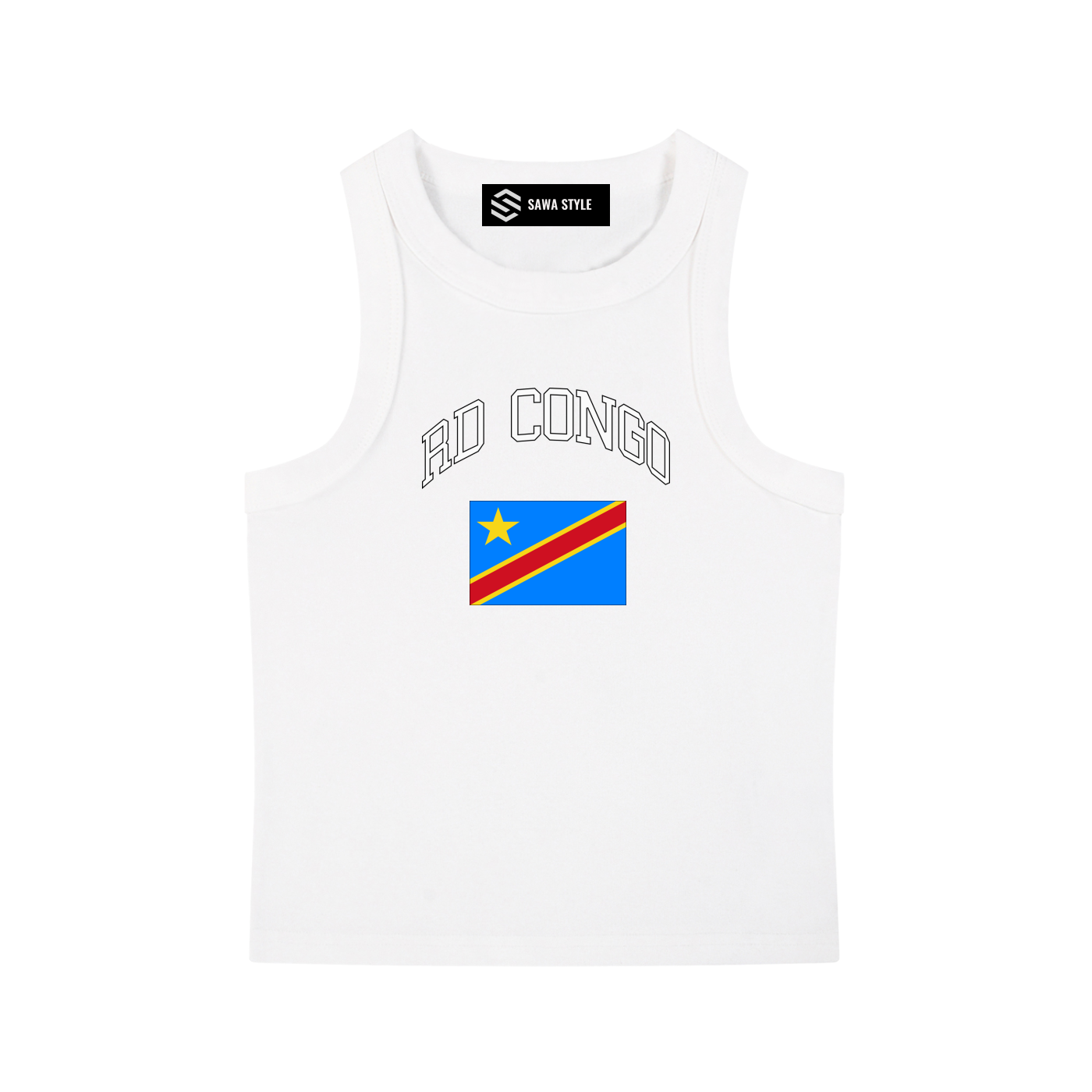 Congo RD Snow-Washed Crop Tank
