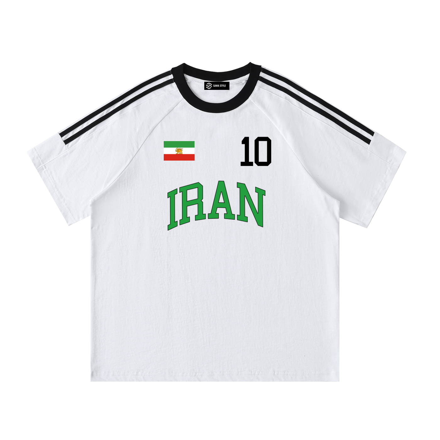 Iran Football Lion Flag Fan T-Shirt, Personalized front and back, Soccer Jersey, World Cup 2026 Apparel