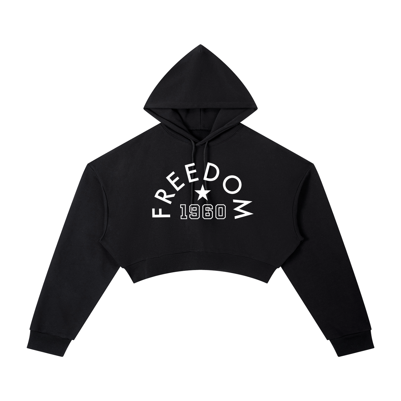 Women's Cropped Hoodie – Africa 1960 Freedom