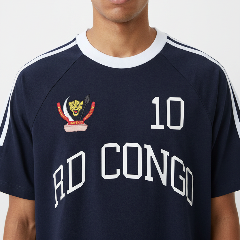 RD Congo Football Fan T-Shirt - Custom Cotton Jersey