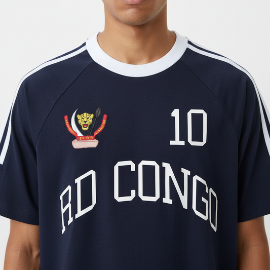 RD Congo Football Fan T-Shirt - Custom Cotton Jersey