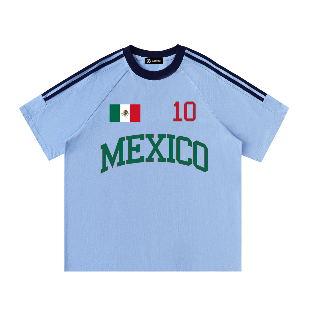 mexico Crewneck Cotton T-Shirt