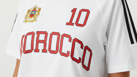 Morocco Maroc Sports Crewneck Cotton T-Shirt