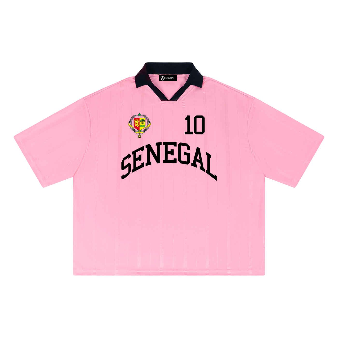 Senegal Soccer Jersey – World Cup 2026 Unisex Striped Boxy Fit