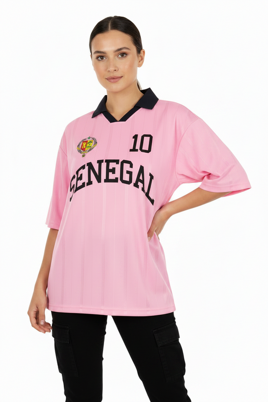 Senegal Soccer Jersey – World Cup 2026 Unisex Striped Boxy Fit