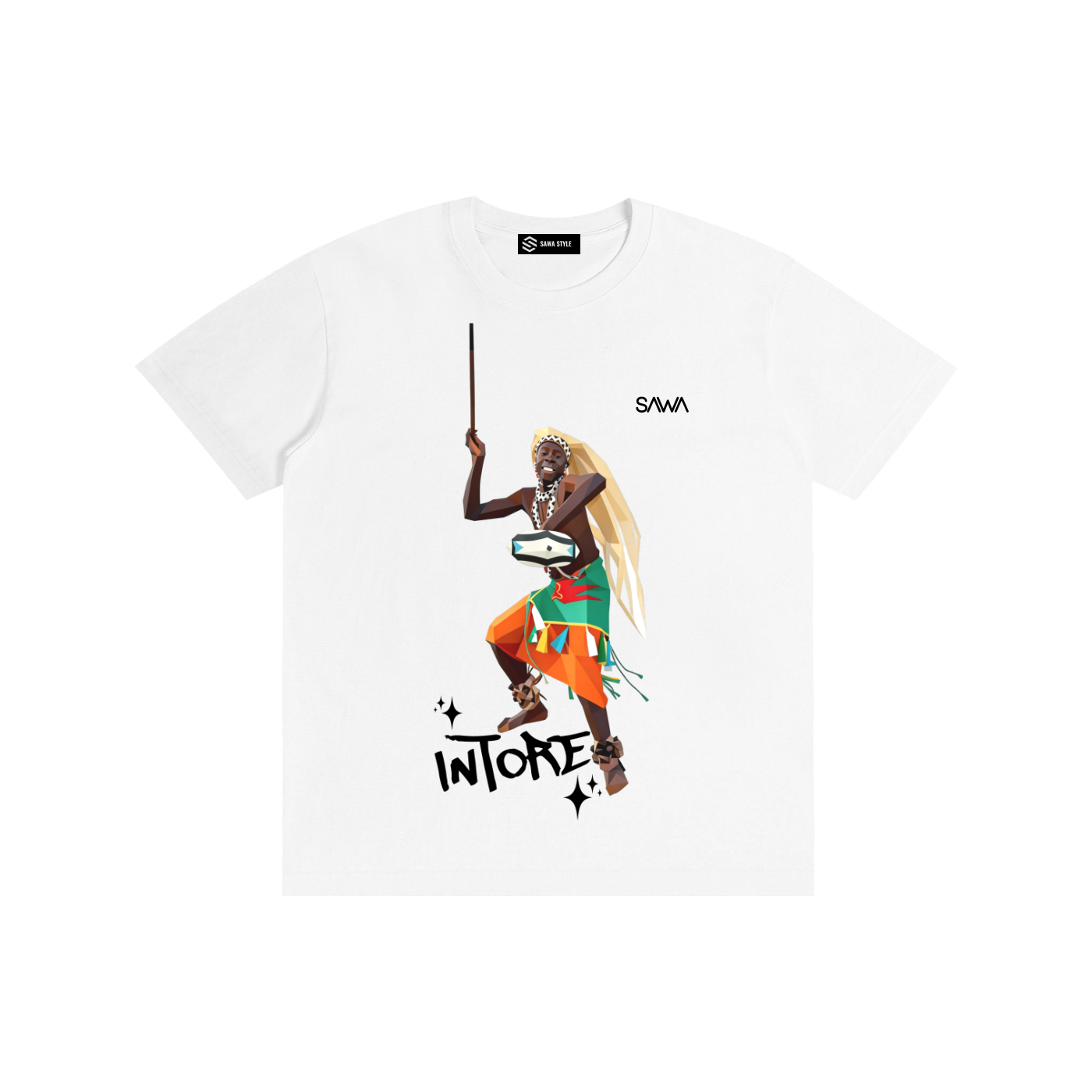 Rwanda Intore T-Shirt – 100% Cotton Unisex Tee | Sawa Style