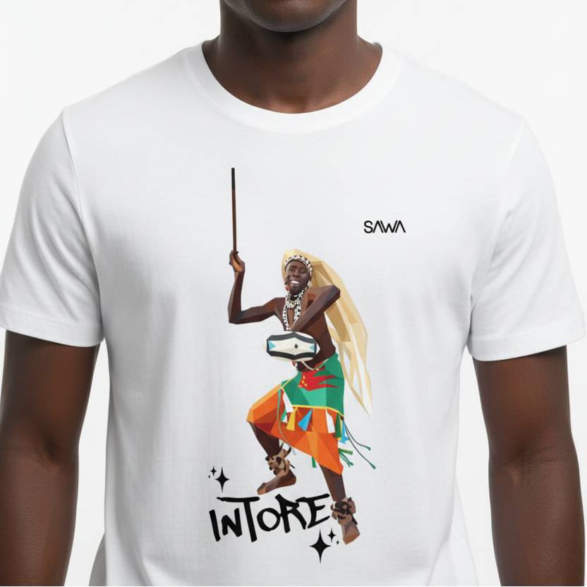 Rwanda Intore T-Shirt – 100% Cotton Unisex Tee | Sawa Style