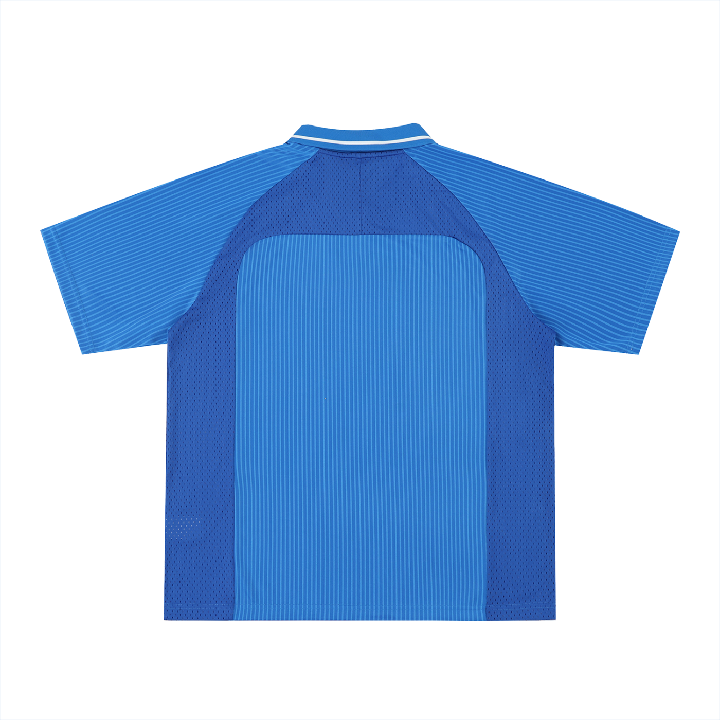 Haiti Sports oversized striped V-neck jersey by ODMPOD, featuring bold horizontal stripes and a relaxed fit.