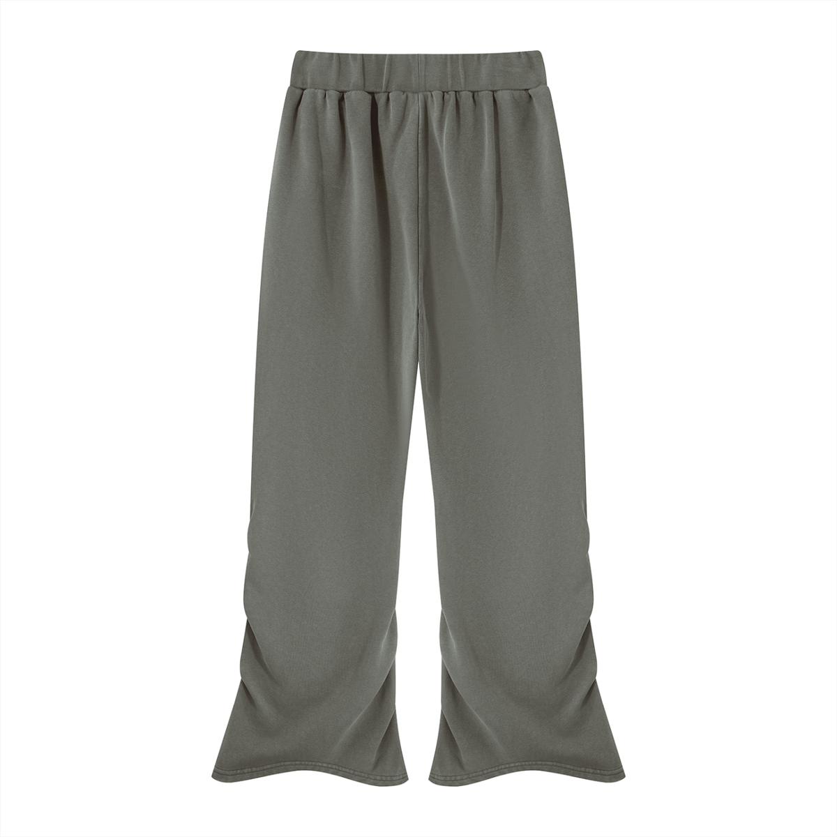 Women's Vintage Wash Ruched Wide-Leg Sweatpants