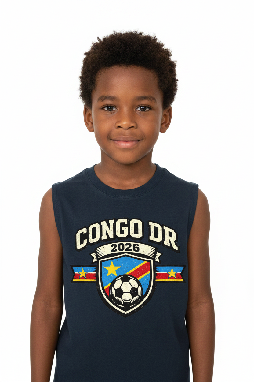Congo DR World Cup 2026 Kids' Tank Top
