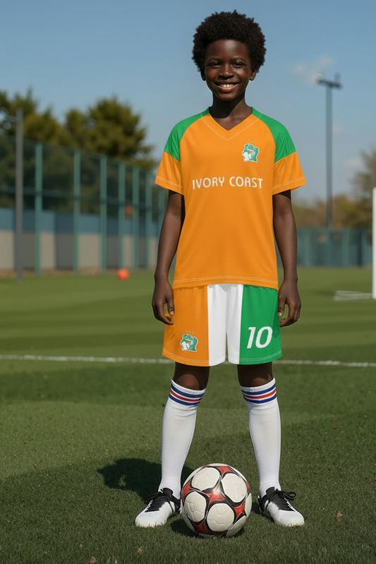 Ivory Coast Kids Soccer Jersey Set