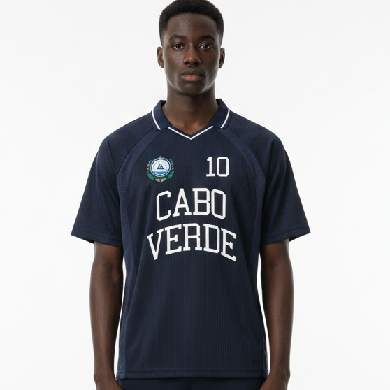 Cabo Verde Football T-Shirt, Personalized Supporter Soccer Jersey