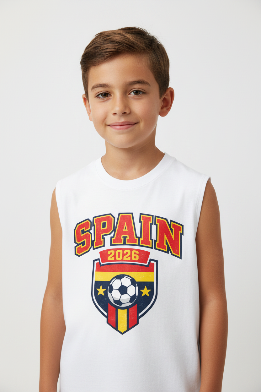 Spain World Cup 2026 Kids' Tank Top