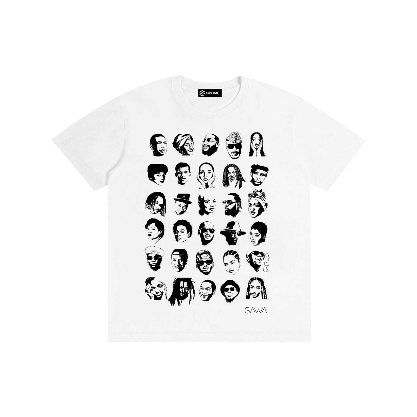 African Music Legends Portrait T-Shirt