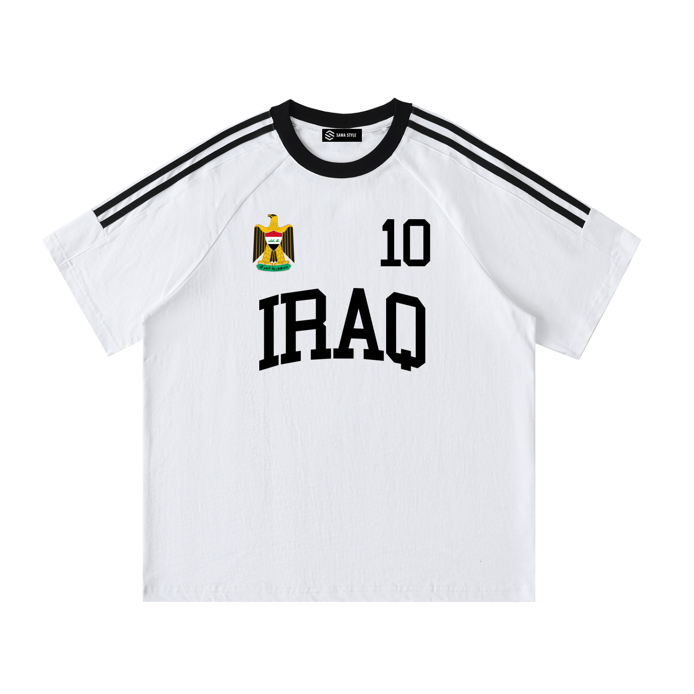 Iraq Crewneck T-Shirt | World Cup 2026 Fan Tee