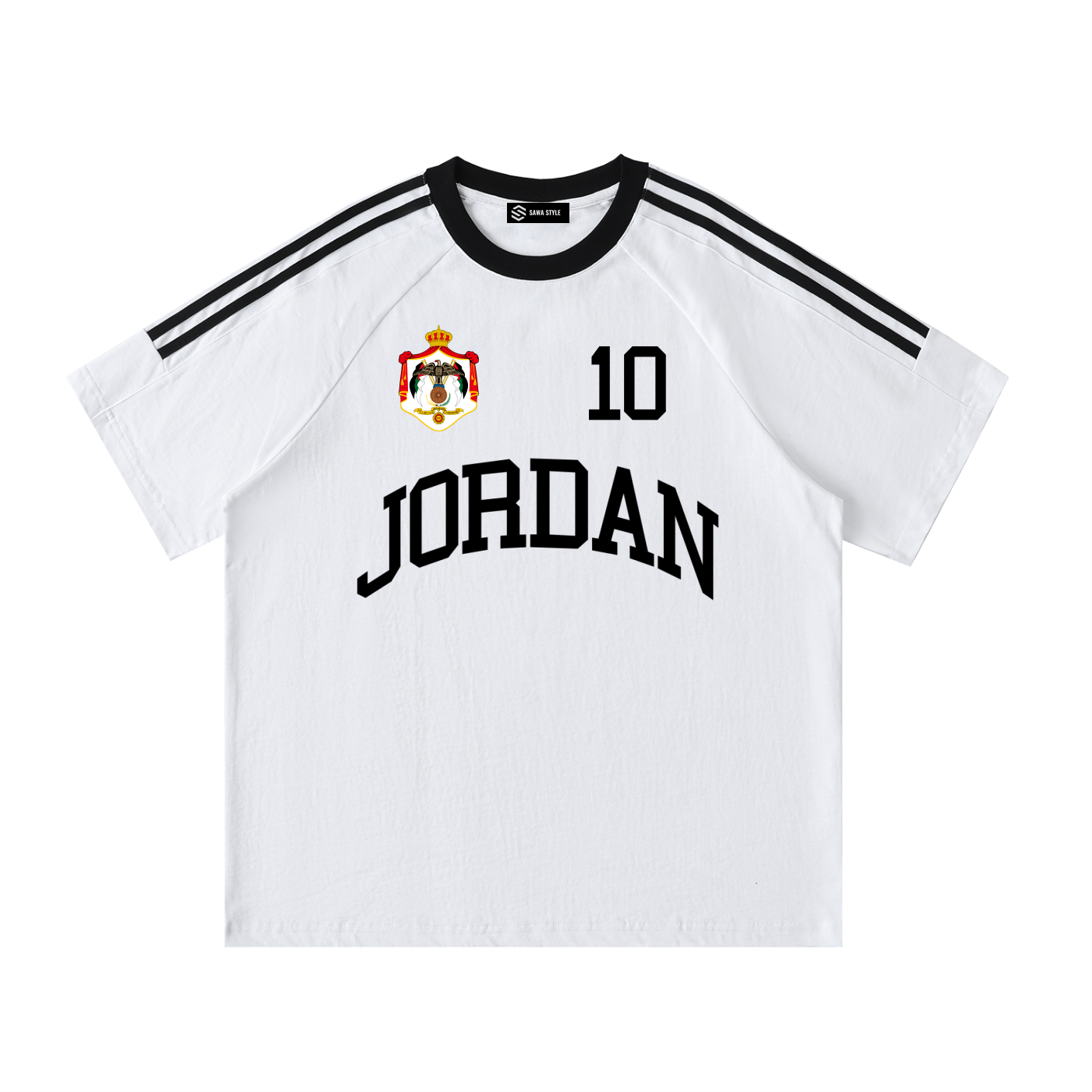 Jordan Coat of arms Crewneck T-Shirt – Unisex 100% Cotton
