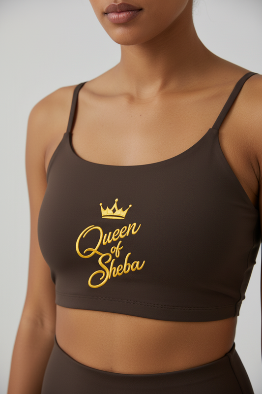 Queen of Sheba Spaghetti Strap Sports Bra