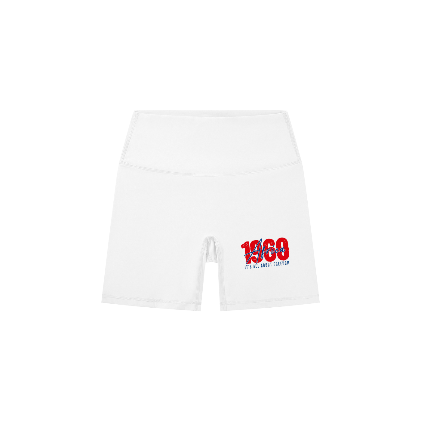 Women's High-Waisted Biker Shorts – Africa 1960 Freedom