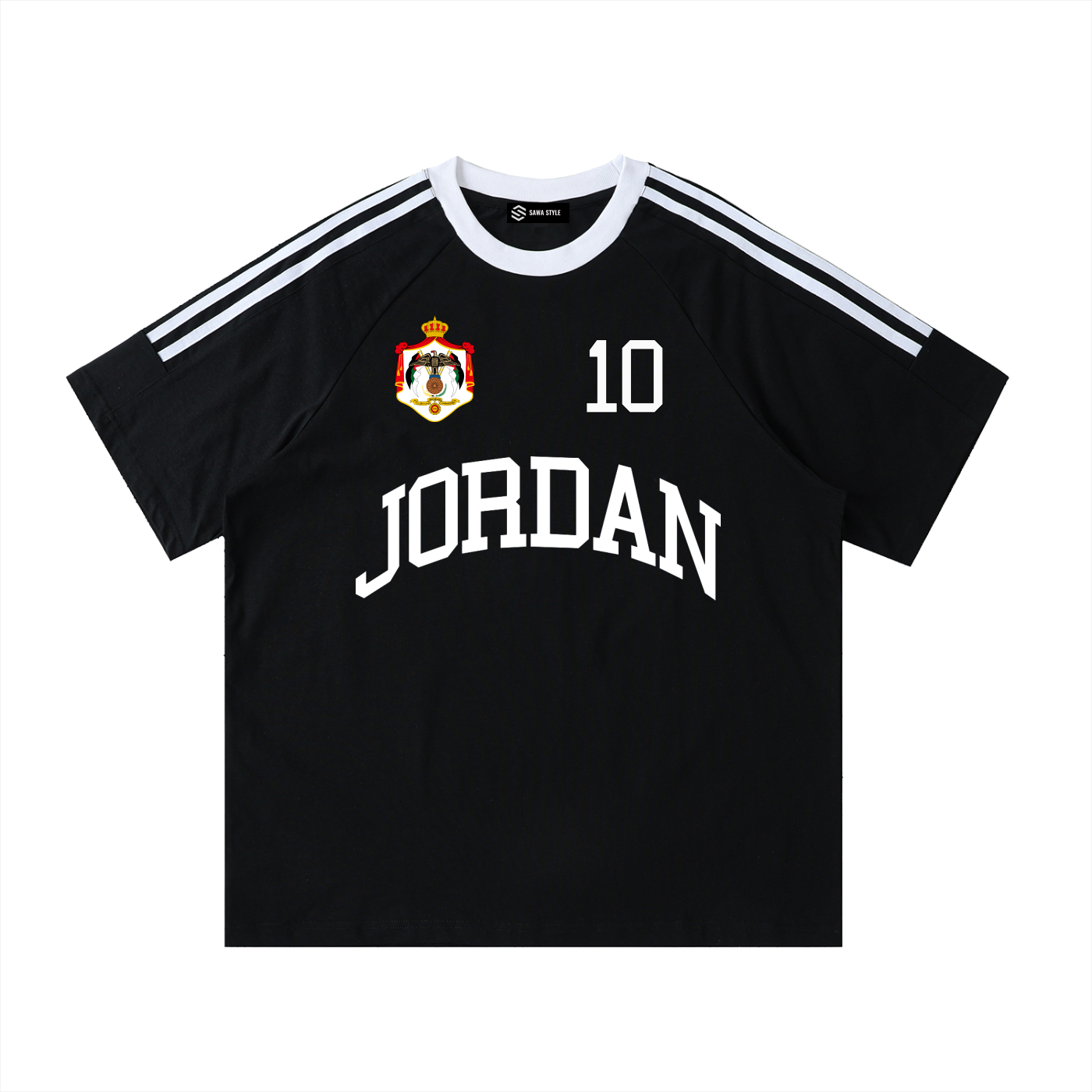 Jordan Coat of arms Crewneck T-Shirt – Unisex 100% Cotton