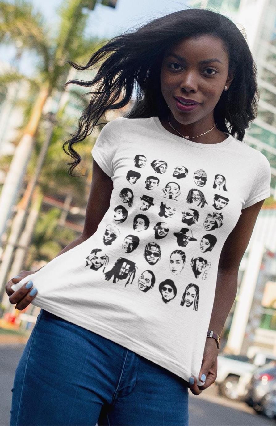 African Music Legends Portrait T-Shirt